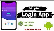 Simple Login App in Android Studio | 2024