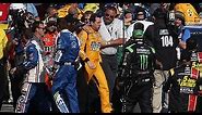 Throwback: Kyle Busch, Joey Logano tangle on Vegas pit road in 2017 | NASCAR Cup Series