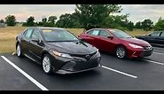 2018 vs. 2017 Toyota Camry XLE Review & Start-up at Massey Toyota