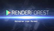 Hologram Logo Reveal (15 Second Version /1 Placeholder) | Renderforest