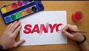 How to draw the Sanyo logo