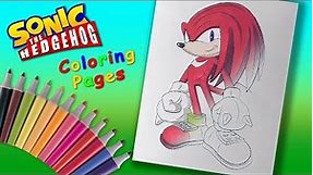 Knuckles the Echidna Coloring Pages #ForKids #Sonic the Hedgehog Coloring Book