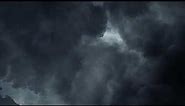Dark Clouds Thunderstorms Sky Background | Premium Video Footage | 4K
