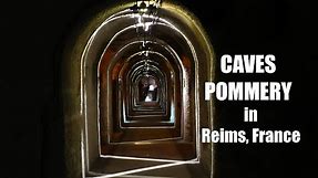 CHAMPAGNE POMMERY - VISITING THE CHAMPAGNE CAVES in Reims, France