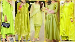 Most Demanding Neon Color Dress| Parrot Green Dresses| Lime Green Colour Dress| Neon Dress for Women