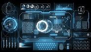Spaceship HUD Dashboard In 4K Stock Motion Graphics