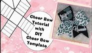 Perfect Cheer Bow Tutorial & DIY Bow Template