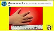 Measure in centimetres cm and millimetres mm using a ruler