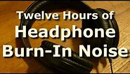 Headphone Burn-In Noise and Tones for 12 Hours