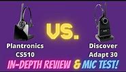 Plantronics CS510 Vs. Discover Adapt 30 In-Depth Review and Mic Test!