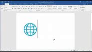 How to type globe with meridians symbol in Word