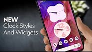 Android 12 New Clock Faces and Widgets | Google Clock 7.1