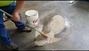 How to clean oil off your smooth concrete garage or shop floor in one minuet!