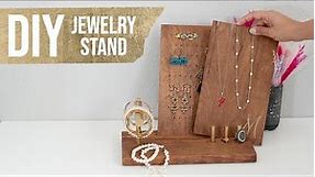 Easy Wooden DIY Jewelry Organizer - How To Make Using Scrap Wood