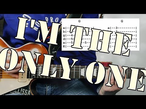 I'm The Only One From Melissa Etheridge | Guitar Tutorial | Tab & chords included!
