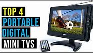 Top 4 Best Portable Digital Mini TVs in 2023 - The Best Portable Mini TVs Buying Guide || Reviews