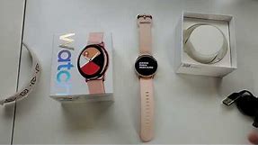 Samsung Galaxy Watch Active Rose Gold Unboxing Hands On