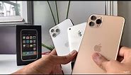 iPhone 11 Pro Max Gold / Pro Silver Unboxing & First Impressions [Vs original iPhone]