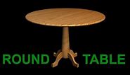 CREATING A 3D TABLE WITH WOODEN MATERIAL | AUTOCAD 3D RENDERING