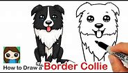 How to Draw a Border Collie Puppy Dog Easy