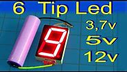 6 tips how to connect 7 segment LED Display with source of 3 7v, 5v and 12v