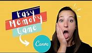 Easy Memory Game Created with Canva (Outschool Teachers)
