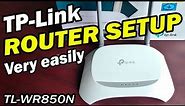 Tp-Link TL-WR850N 300Mbps Wireless N Speed Wi-Fi Router Setup