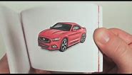 2015 Ford Mustang Hand Drawn Flipbook Commercial