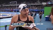 Swimmer becomes meme after funny reaction to doing well in race
