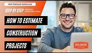 How to Estimate Construction Projects Using The *FREE Google Sheet Template* From BuildBook