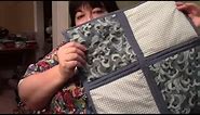 How to Quilt As You Go (QAYG) with Sashing and Self Binding - Sewing Tutorial