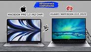MacBook Air M2 vs Huawei MateBook D15 2022 | Apple | Infographic Comparisons