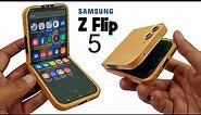 How To Make Samsung Galaxy Z Flip 5 With Cardboard | Cool Cardboard Phone Gadgets Toys