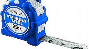 Komelon SS125 Gripper 25-Foot Stainless Steel Measuring Tape , Blue