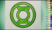 How to Draw Green Lantern Logo
