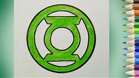 How to Draw Green Lantern Logo
