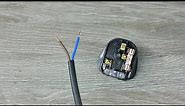 How to connect 3 pin plug with 2 wires