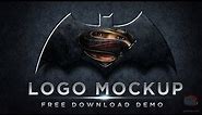 Batman vs Superman Photoshop Mockup Logo PSD - with 7 Advanced Features: DOWNLOAD DEMO PSD