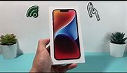 IPHONE 14 RED UNBOXING!