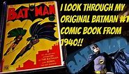 LET'S LOOK INSIDE BATMAN #1 FROM 1940 ORIGINAL COMIC BOOK