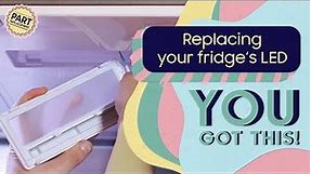 How to replace the LED light in your refrigerator | Samsung US