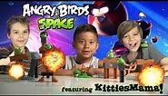 ANGRY BIRDS in SPACE & PLANET BLOCK GAME featuring KITTIESMAMA!!! Total Destruciton!