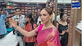Esha Deol talking in Tamil at inauguration of Saari Store in Mumbai | Shudh Manoranjan