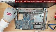 HP ProBook 4540S disassembly laptop charge port power jack repair fix taking apart tear down guide