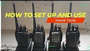 BAOFENG Walkie Talkie | Unboxing, SetUp and How to Use.