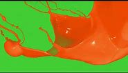 Dynamic Orange Liquid Splash: Stunning Visuals for Creatives on Green Screen | HD | FREE DOWNLOD