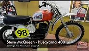 1970 Husqvarna 400 Motorcycle Steve McQueen -