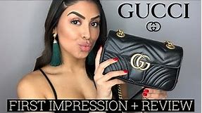 GUCCI MARMONT MINI BAG FIRST IMPRESSION & REVIEW