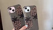 Compatible with iPhone 14 Phone Case Luxury Simple Leopard Print Strawberry Design Shockproof Silicone Cute Protective Cases for Women Girls for Apple iPhone 14 Cover