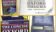 Seiko ER-2000 The Concise Oxford Thesaurus Electronic Dictionary